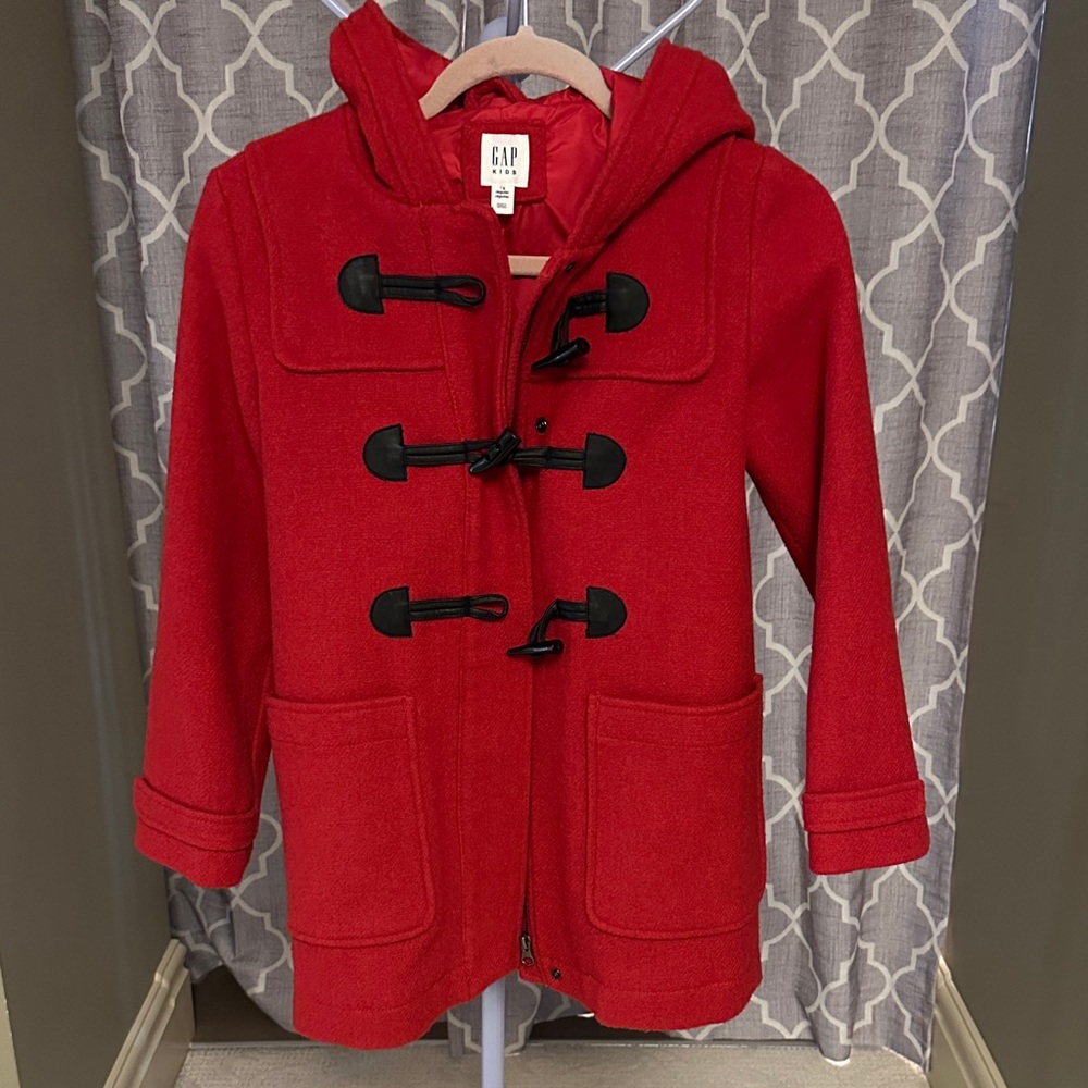 GAP Kids Bright Red Toggle Coat